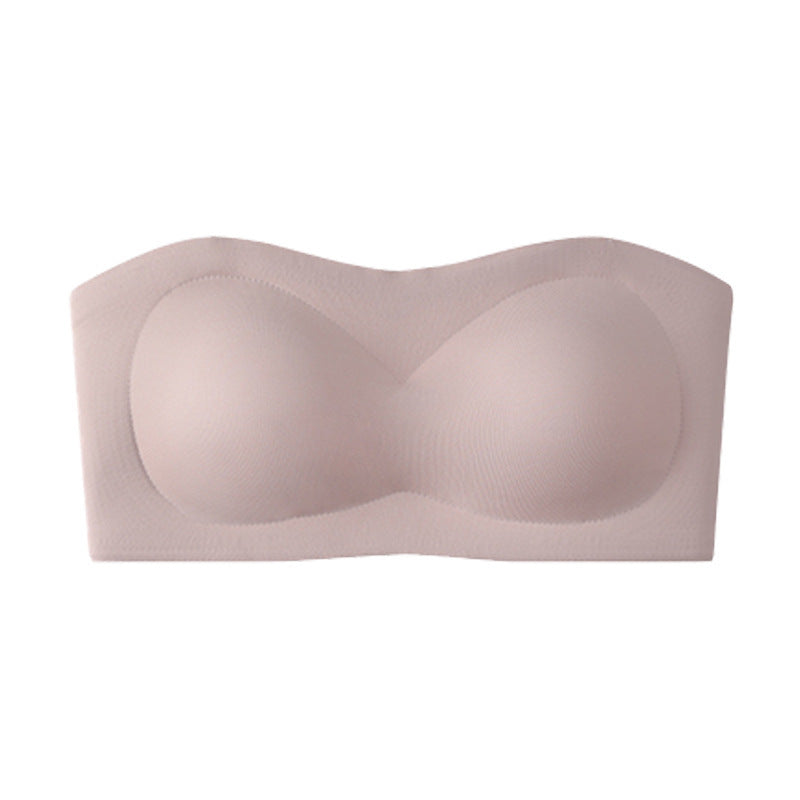 ⛱️Letzter Tag zum Sonderpreis von nur 9.99 € !!💞Trägerloser Push-up-BH für Damen, Bandeau-BH, rutschfest, kabellos, stützend, gepolstert, nahtlos, bequem, aus Jelly-Material