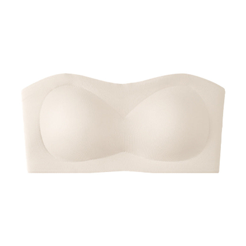 ⛱️Letzter Tag zum Sonderpreis von nur 9.99 € !!💞Trägerloser Push-up-BH für Damen, Bandeau-BH, rutschfest, kabellos, stützend, gepolstert, nahtlos, bequem, aus Jelly-Material