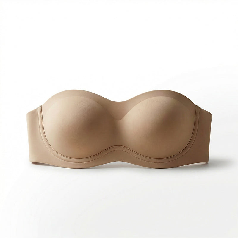 ⛱️Letzter Tag zum Sonderpreis von nur 9.99 € !!💞Trägerloser Push-up-BH für Damen, Bandeau-BH, rutschfest, kabellos, stützend, gepolstert, nahtlos, bequem, aus Jelly-Material