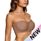 ⛱️Letzter Tag zum Sonderpreis von nur 9.99 € !!💞Trägerloser Push-up-BH für Damen, Bandeau-BH, rutschfest, kabellos, stützend, gepolstert, nahtlos, bequem, aus Jelly-Material