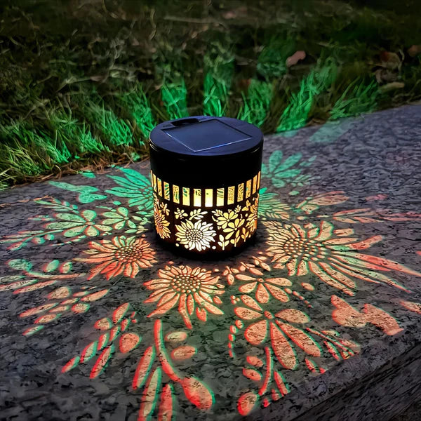 🌀Sommer-Sale 50% Rabatt 🌞💡Solar Mandala Wandleuchte für den Außenbereich, Garten, Zaun, Projektorlampe, Terrasse, Stimmungsdekoration