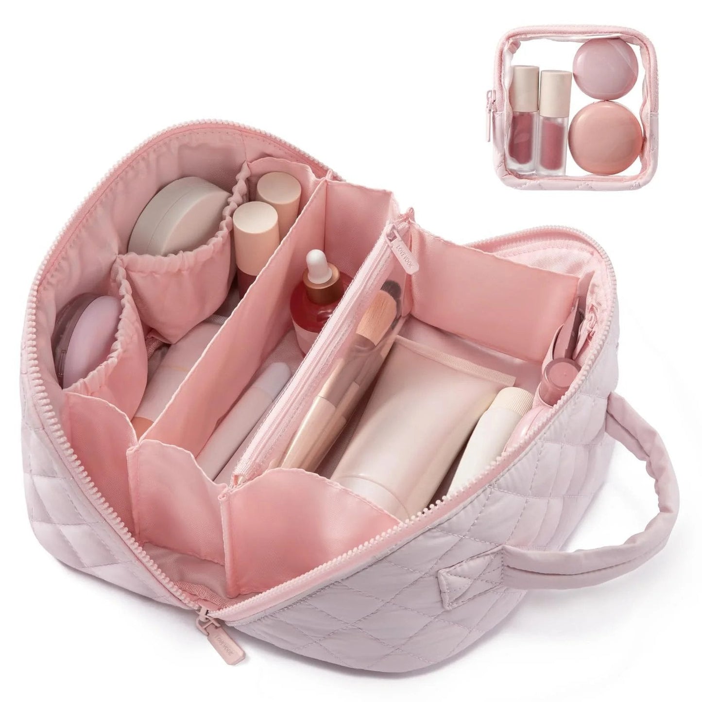🔥👛 50% RABATT + Die 2. Tasche für nur 10 €! 👜 Die perfekte Reisemake-up-Tasche für Damen – hochwertig, praktisch, stylisch.