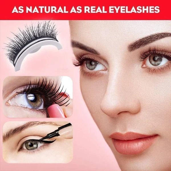 🎁 1+1 GRATIS ✨ Wiederverwendbare selbstklebende Wimpern ✨ Sekunden-Applikation & wiederverwendbar für perfekten Blick. 👁️