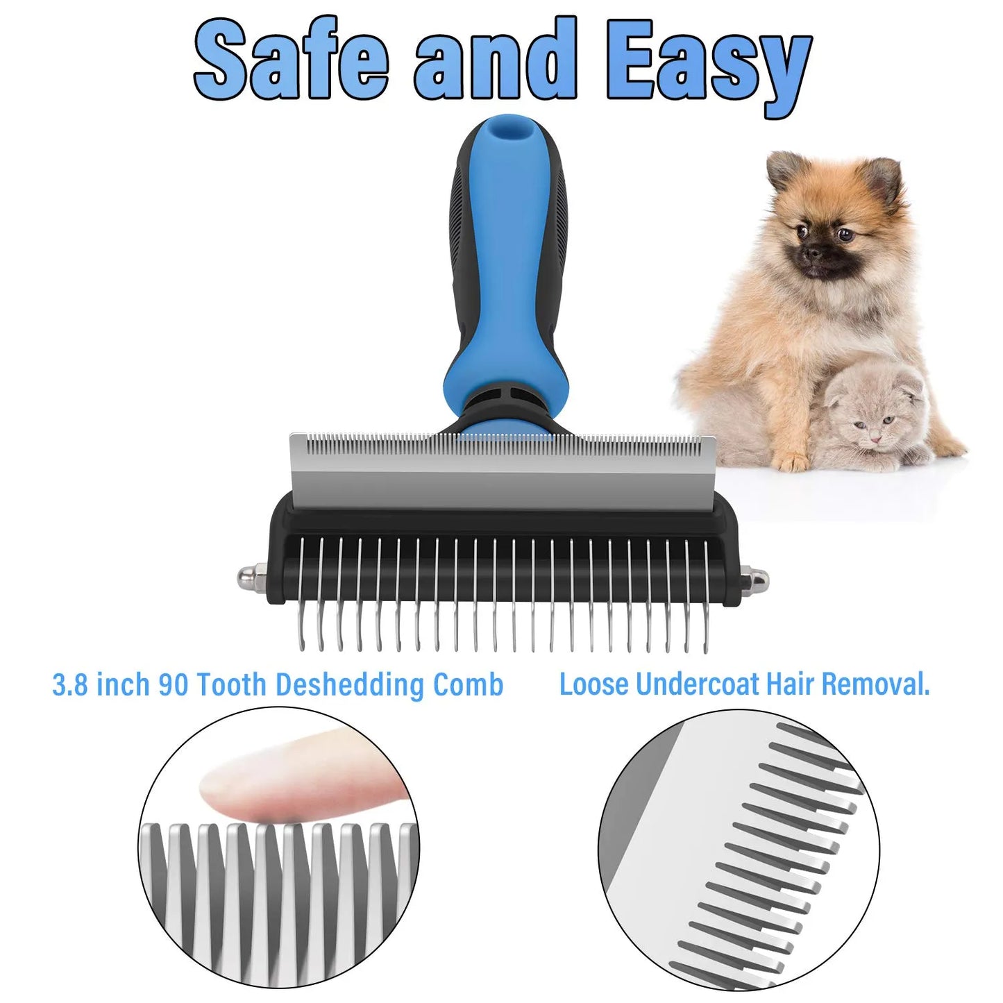 📢📢 50 % Rabatt!! 🐶🐱 Professionelles Enthaarungs-Tool für Hunde & Katzen – Entfernt Lose Haare Effektiv, Sanft zur Haut & Einfache Reinigung 🧼
