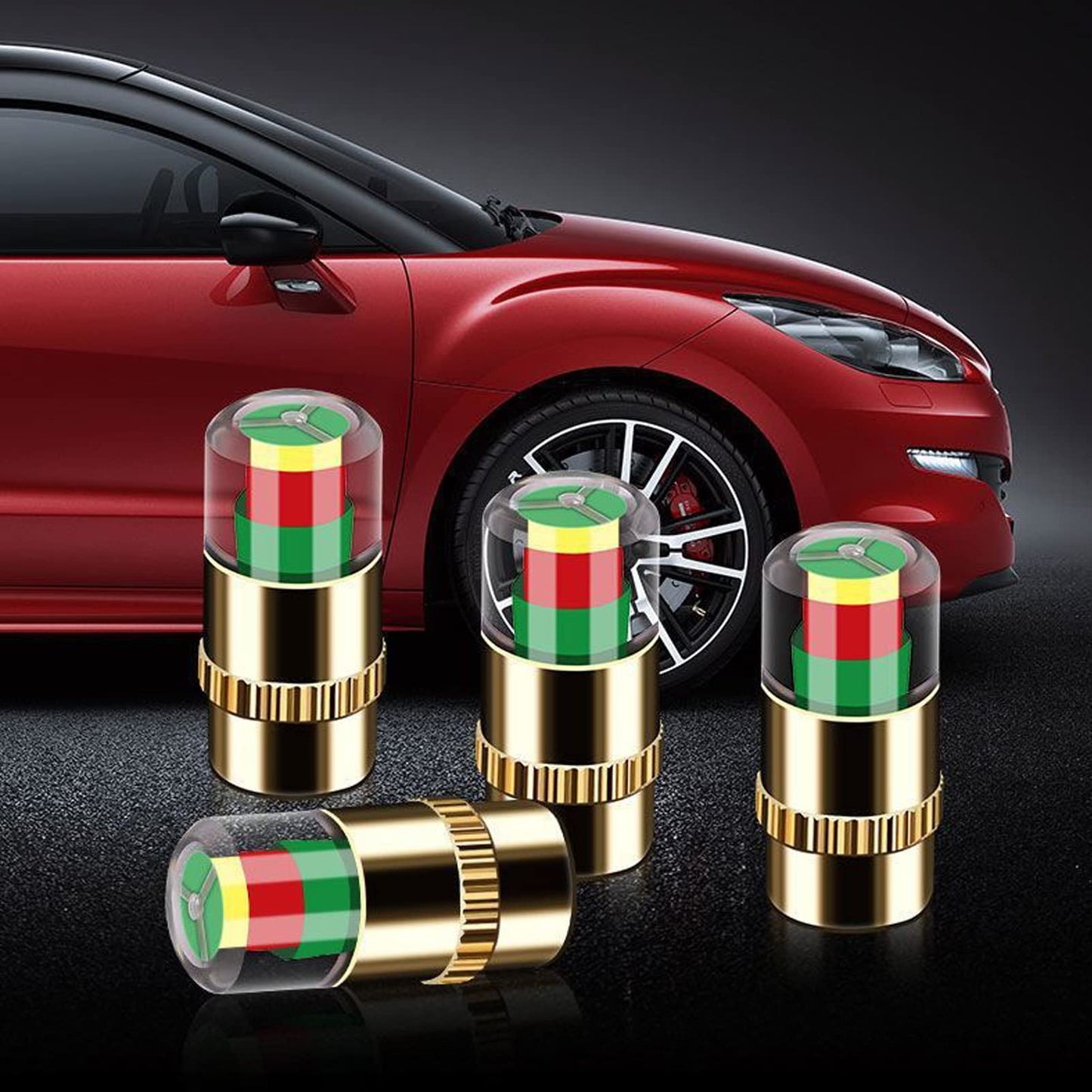 🔥🎉JETZT IM 2+1 DEAL! 🚗4er-Set intelligenter Reifendruck-Wächter | Einfach aufschrauben & geschützt losfahren 🚗💨