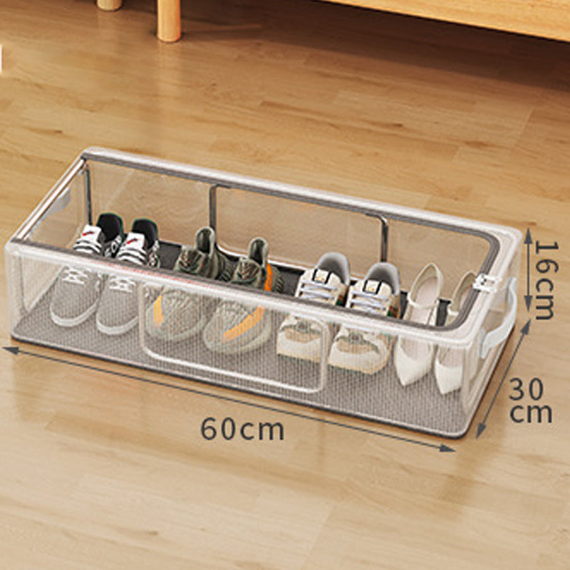 📦✨PVC‑Schuhaufbewahrungsbox, wasserdicht & faltbar‑platzsparender Organizer für Schränke