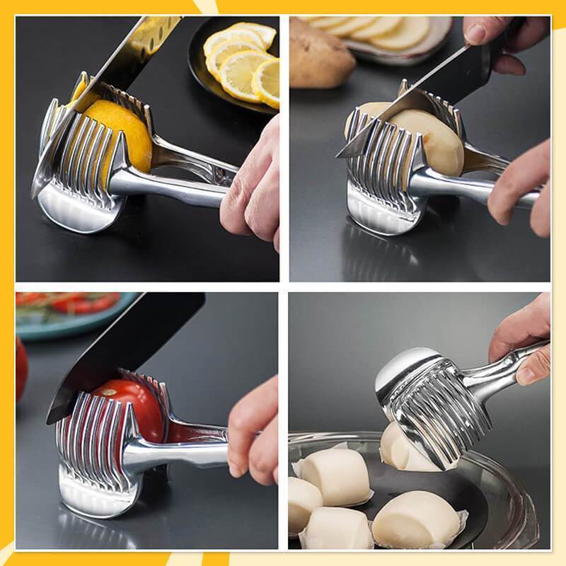🏆 50 % Rabatt!! 🍋 Kreatives Küchen-Schneidewerkzeug, lebensmittelechtes Aluminiumlegierung Hand-Slicer