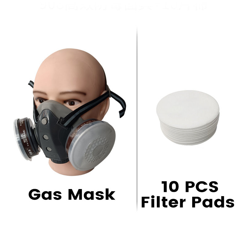💎 50% RABATT! ⛑️ Aktivkohle-Anti-Staub-Doppeltank-Gasmaske – Doppelfilter, Gas- & Partikelschutz, inkl. Schutzbrille 🔥