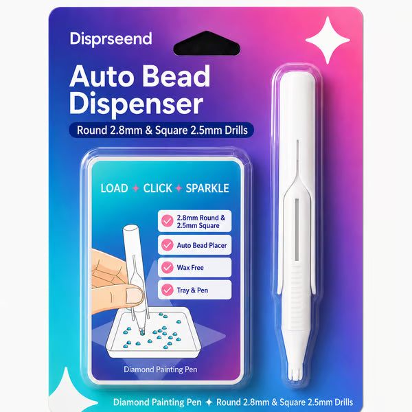 🔥🎁 2+1 GRATIS!! 🥳💞 50K+ VERKAUFT! ⚡💎 Automatischer Diamantmal-Stift mit Perlenablage-Set