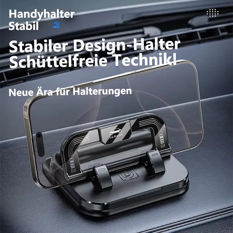 🚗Drehbarer Auto-Handyhalter fürs Armaturenbrett – 360° verstellbar & rutschfest – Freisprech-Handyhalterung 🛡️