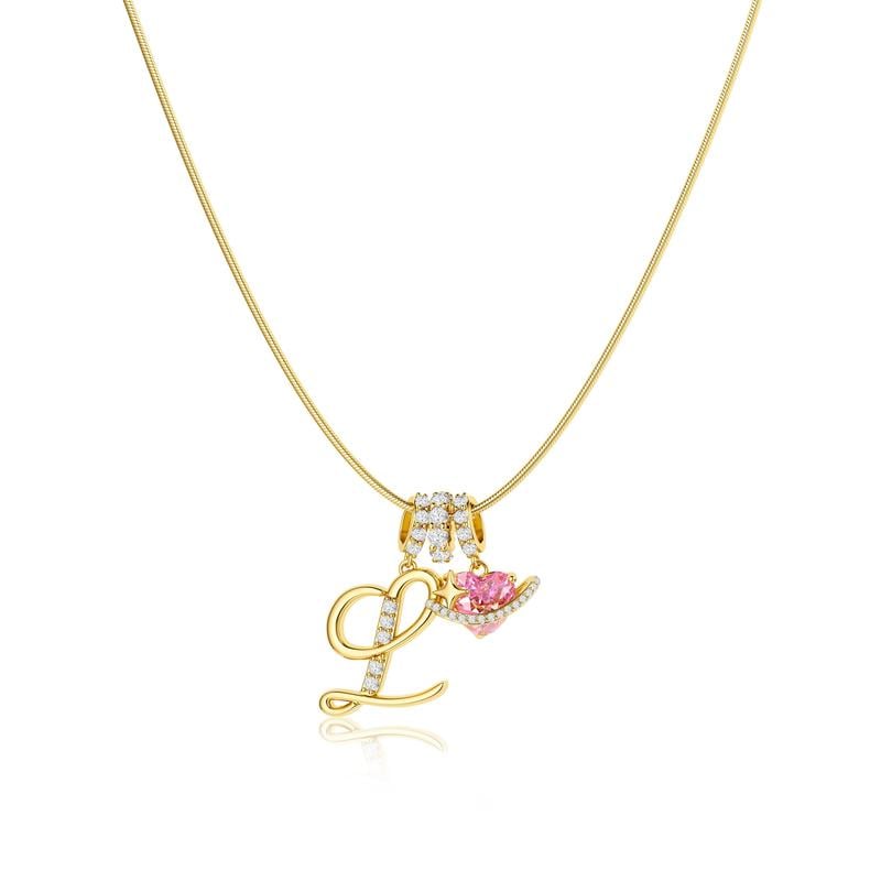 💖 LETZTER TAG – 50 % RABATT ✨ 3-lagige Anhänger-Halsketten mit Initialen A-Z 🎀 | Personalisiert & elegant