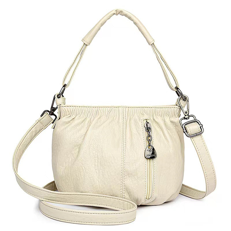 📢📢50 % Rabatt!! ⏰Damen Plissee-Handtasche aus weichem Material – Vielseitig tragbar als Hand-, Schulter- oder Umhängetasche 👜✨