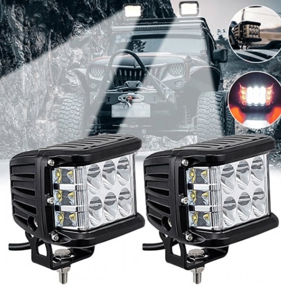 🔥 50% RABATT Dual Side Shooter Dual Color Strobe –  🚗Zweifarbig, Superhell & Sicher! 🚦 Für Autos, LKWs & Motorräder ⚡