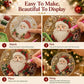 🎁🎄 DIY Weihnachts-Perlen-Diamantmalerei-Anhänger Bastelset | Farbechte, abriebfeste Perlen – handgefertigte Festdekoration zum Aufhängen 🎅💎