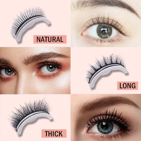 🎁 1+1 GRATIS ✨ Wiederverwendbare selbstklebende Wimpern ✨ Sekunden-Applikation & wiederverwendbar für perfekten Blick. 👁️