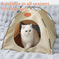 🏕️🌞 Nur für kurze Zeit: 50 % Rabatt! 🐶🐱Kühlendes Pop-up-Zeltbett – Geschlossene, gemütliche Höhle, schützt vor Licht und Hitze, bietet einen privaten Rückzugsort – perfekt für ängstliche Haustiere oder solche, die sich gerne verstecken 🐾✨