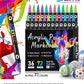 🎨50 % Rabatt!! 🔥 Acryl-Farbmarker mit zwei Spitzen – 24/48/72 Farben