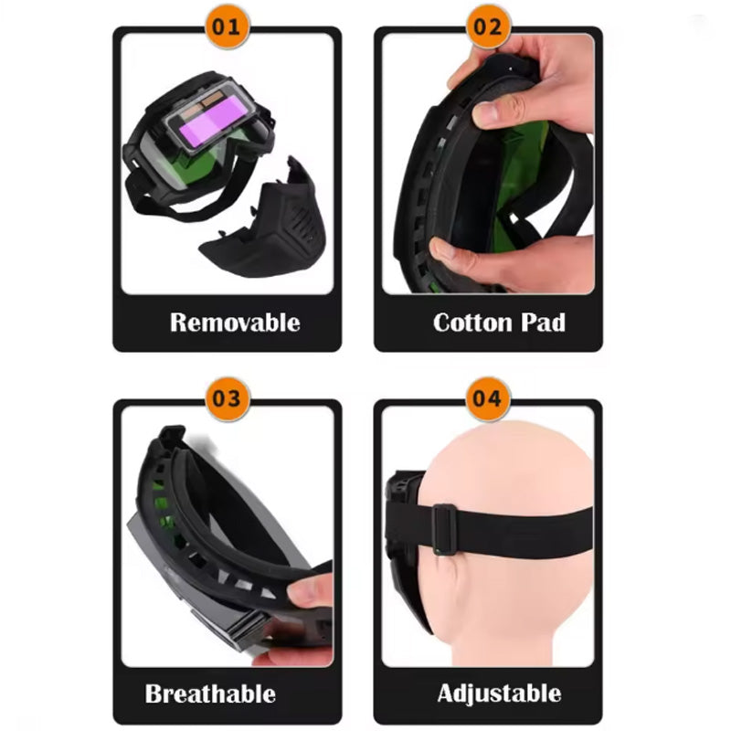 🔥🔥Bis zu 50% Rabatt 👷Neues Upgrade🛡️Automatisch abdunkelnder Schweißhelm für Augenschutz