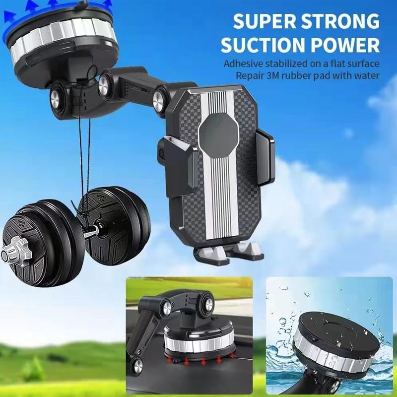 🚗⏰50 % RABATT! ✨Handyhalter für die Mittelkonsole, starker Sauggriff
