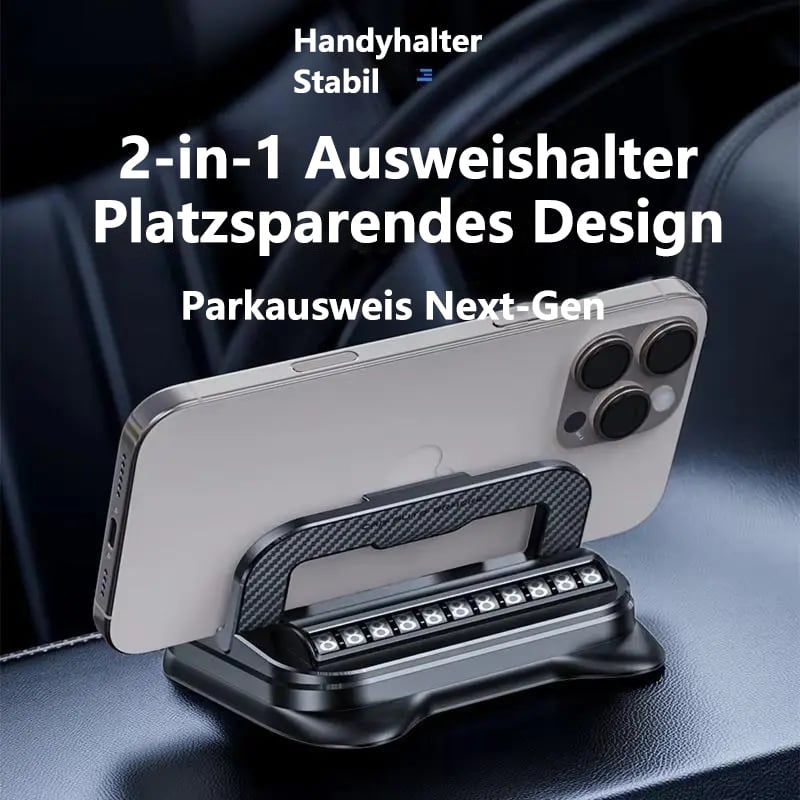 🚗Drehbarer Auto-Handyhalter fürs Armaturenbrett – 360° verstellbar & rutschfest – Freisprech-Handyhalterung 🛡️