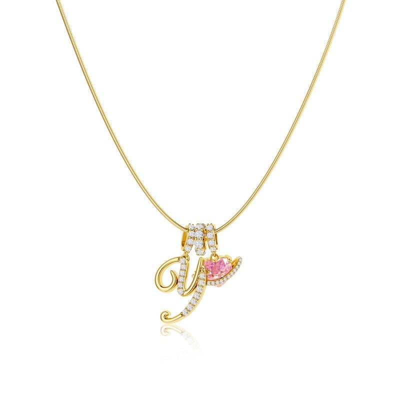 💖 LETZTER TAG – 50 % RABATT ✨ 3-lagige Anhänger-Halsketten mit Initialen A-Z 🎀 | Personalisiert & elegant