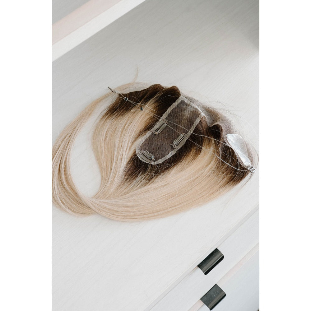 🔥Versandkostenfrei⏰ Nur noch heute 50% Rabatt! 🖤 Damen Clip-in Haarteil in natürlichem Schwarz | Unsichtbare Spitzenhaarverlängerung gegen dünne Stellen & Geheimratsecken, natürliches Echthaar-Look ✨