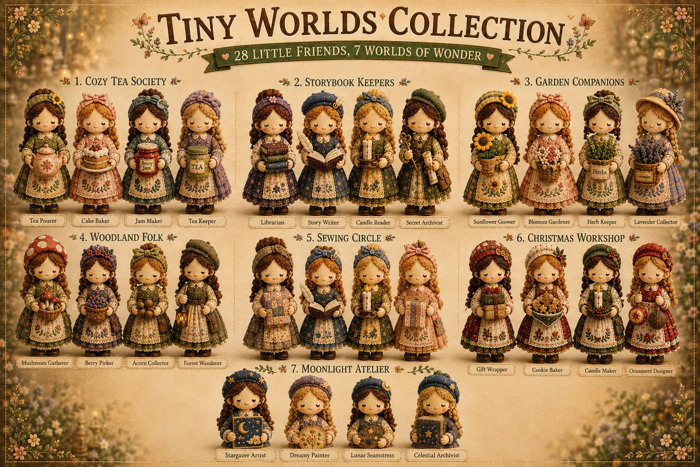 🎁Hot Sales-49% OFF🧵 Tiny Worlds Collection – Patchwork DIY Kit Series