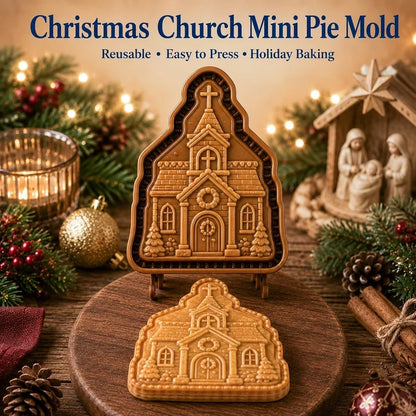 🔥🎁KAUFE 1, ERHALTE 1 GRATIS🔥✝️ Mini‑Weihnachts‑Pasteten‑Formen mit Glaubens‑ & Jesus‑Christus‑Motiven | Wiederverwendbare geprägte Formen für detailreiche Pasteten mit Gebetstexten, perfekt als Weihnachtsgeschenk🥧✨