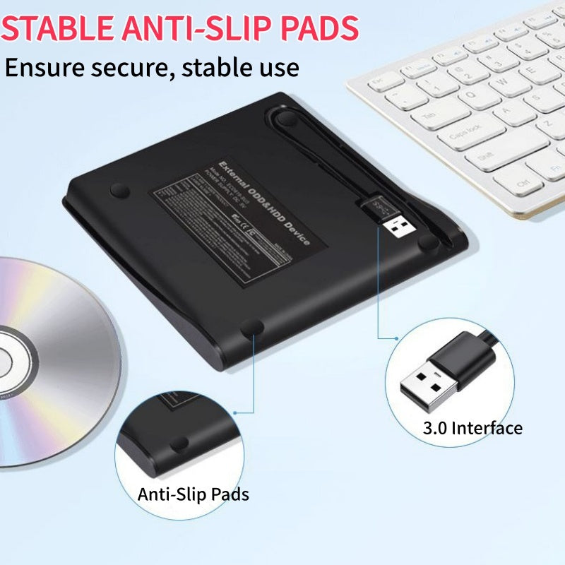 📢📢50 % Rabatt!! ⏰💿 USB-Externes CD/DVD-Laufwerk – Plug & Play für alte Fotos, Musik & Dateien (ohne Laufwerk am Laptop?) ✨