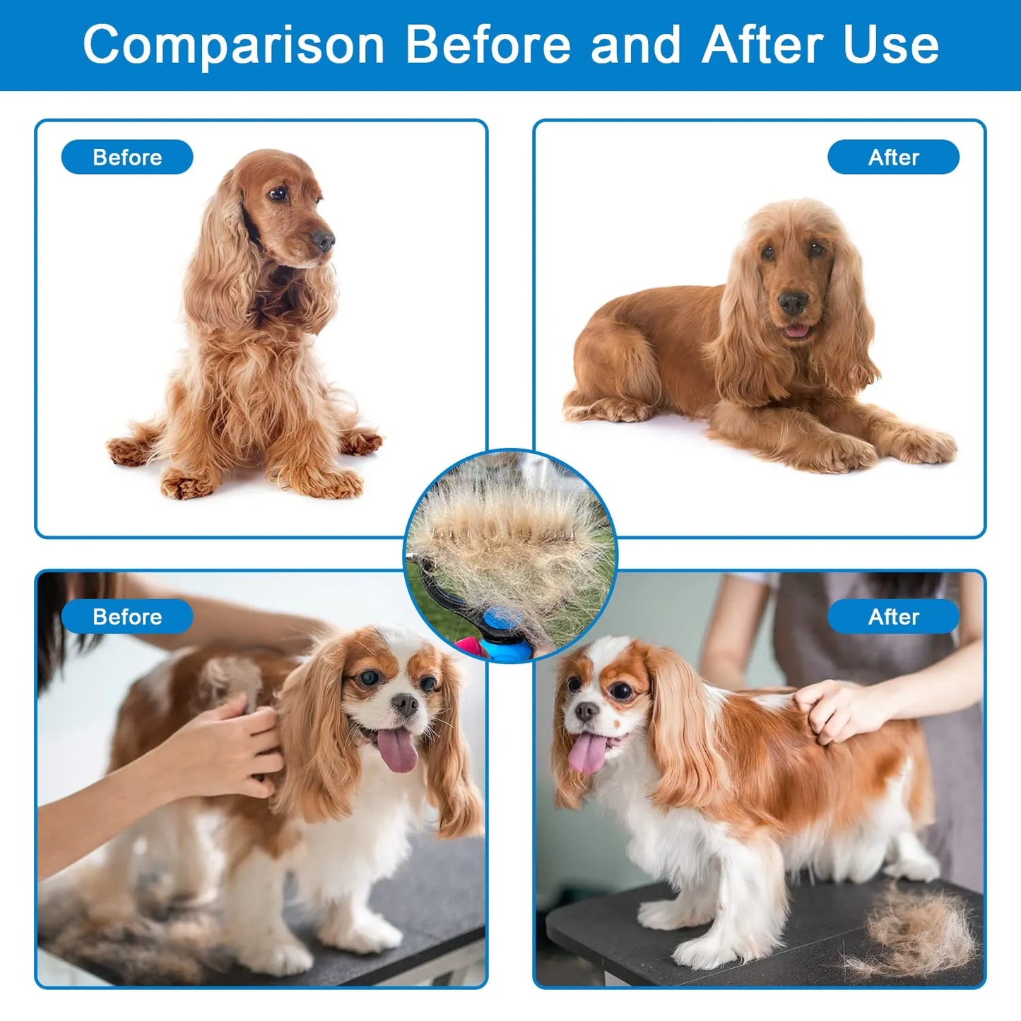 📢📢 50 % Rabatt!! 🐶🐱 Professionelles Enthaarungs-Tool für Hunde & Katzen – Entfernt Lose Haare Effektiv, Sanft zur Haut & Einfache Reinigung 🧼