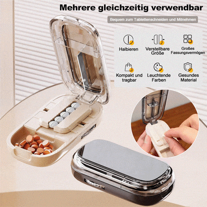 📢📢 50 % Rabatt!! ⏰🔥 Tragbarer Pillenschneider – Robust, leicht zu reinigen und hygienisch