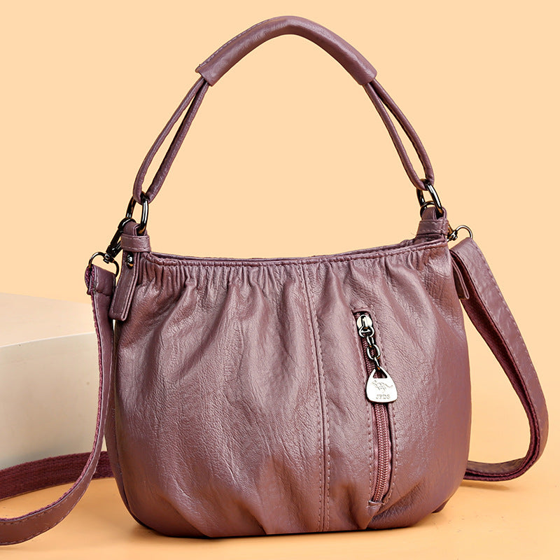 📢📢50 % Rabatt!! ⏰Damen Plissee-Handtasche aus weichem Material – Vielseitig tragbar als Hand-, Schulter- oder Umhängetasche 👜✨