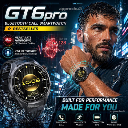 GT6pro Bluetooth-Smartwatch mit Anruffunktion – Bestseller