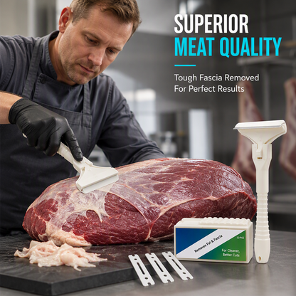 🥩🔥 50 % RABATT! 🔪Professioneller Schweinehaar‑Schaber mit 10 Klingen