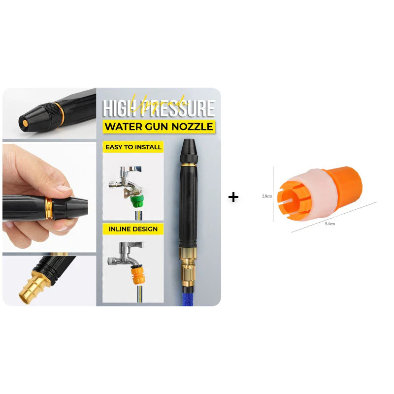 🏆NUR HEUTE IM ANGEBOT:  Nur 9,99 €!! 🔥Hochdruck-Autowaschpistole für Zuhause mit Boosterdüse und Schlauch – ein Muss zum Bewässern von Pflanzen und Gemüse sowie zum Autowaschen.👍💦