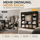📢📢50 % Rabatt!!⏰💎Einfach zu montierender Kleiderschrank aus Vliesstoff 🧥🪑