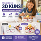 🎄✨3D-Kunstpapier-Set  | Zeichnen – Wasser hinzufügen – Aufblasen – Kreativer Spaß für Groß und Klein🎁
