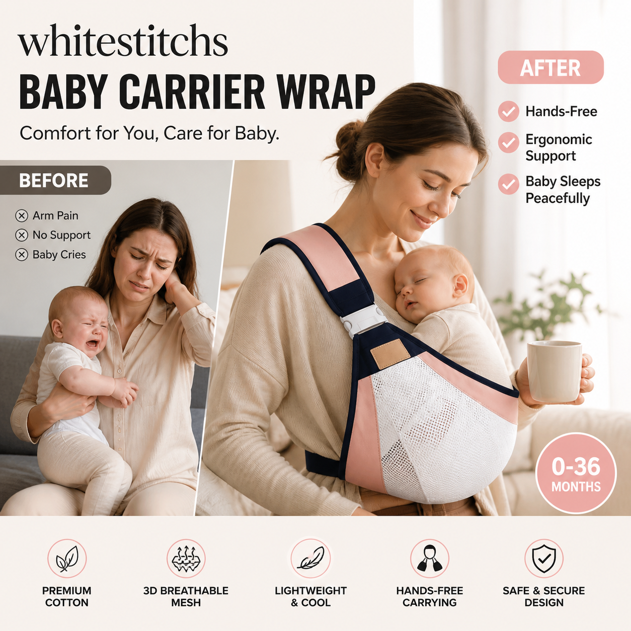 ⏰ Nur für kurze Zeit: 50 % Rabatt! 🔥Leichte Babytragen