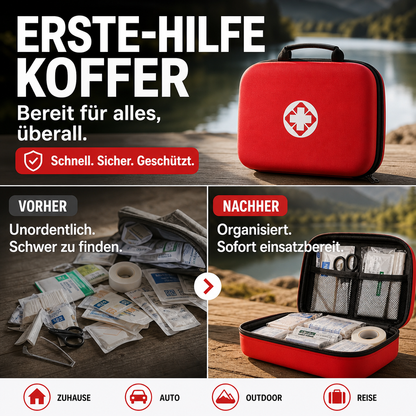🔥Heißer Sale 50% RABATT🔥 26-teiliges tragbares Erste-Hilfe-Set – für Zuhause, Auto, Reisen & Camping, kompakt 🏥