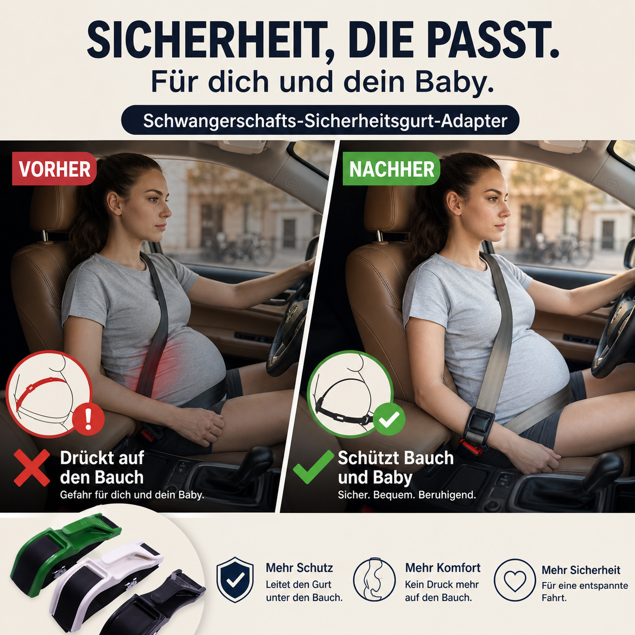 📢📢50 % Rabatt!! ⏰Schwangerschaftssicherheitsgurt 🤰🚗