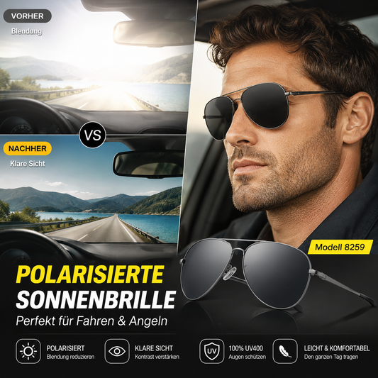 📢📢50 % Rabatt!!🥳😎 Anti-UV-Polarised Sonnenbrille – 100 % UV-Schutz, polarisiert & entspiegelt