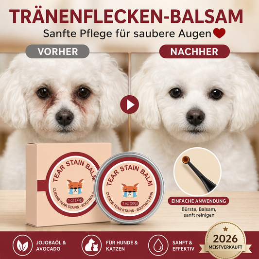 ⏳🔥50% RABATT 🐱🐶 Set aus Schutzcreme und Bürste gegen Tränenspuren für Haustiere – sanfte Pflege für Katzen und Hunde