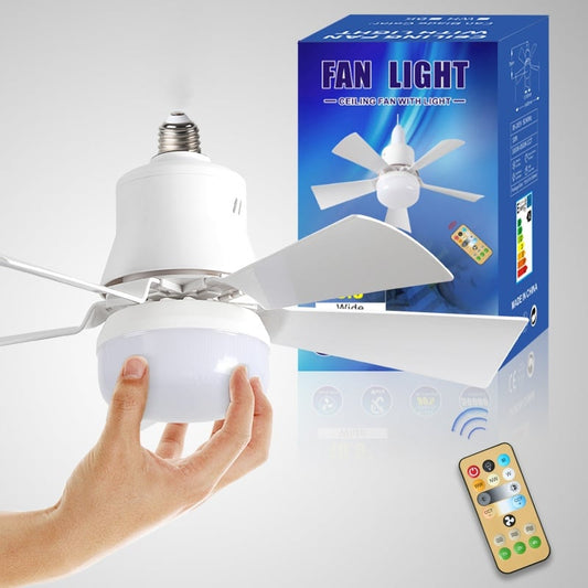 🔥ZOMERVERKOOP 61% UIT🔥 2-IN-1 PORTABLE CEILING FAN & LIGHT met afstandsbediening