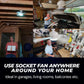 🔥ZOMERVERKOOP 61% UIT🔥 2-IN-1 PORTABLE CEILING FAN & LIGHT met afstandsbediening