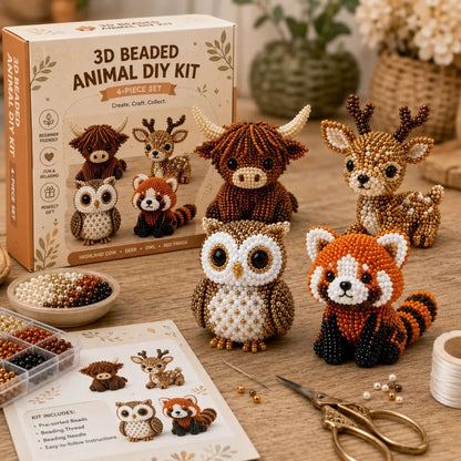 📢📢50 % Rabatt!!🥳🧵✨Kleines 3D-Perlen-Tier-Bastelset