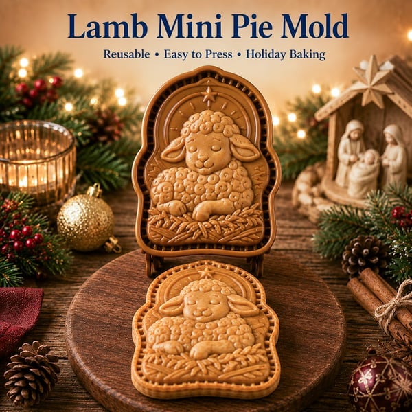 🔥🎁KAUFE 1, ERHALTE 1 GRATIS🔥✝️ Mini‑Weihnachts‑Pasteten‑Formen mit Glaubens‑ & Jesus‑Christus‑Motiven | Wiederverwendbare geprägte Formen für detailreiche Pasteten mit Gebetstexten, perfekt als Weihnachtsgeschenk🥧✨