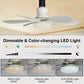 🔥ZOMERVERKOOP 61% UIT🔥 2-IN-1 PORTABLE CEILING FAN & LIGHT met afstandsbediening