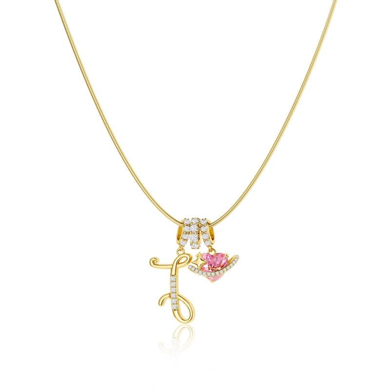 💖 LETZTER TAG – 50 % RABATT ✨ 3-lagige Anhänger-Halsketten mit Initialen A-Z 🎀 | Personalisiert & elegant