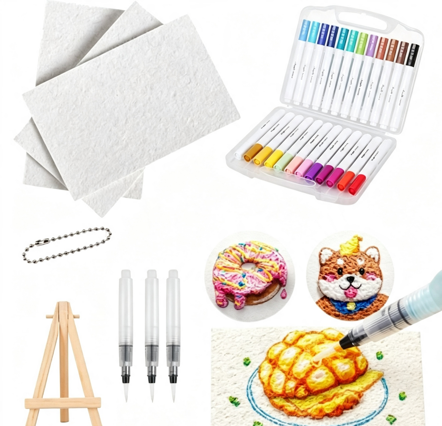 🎄✨3D-Kunstpapier-Set  | Zeichnen – Wasser hinzufügen – Aufblasen – Kreativer Spaß für Groß und Klein🎁