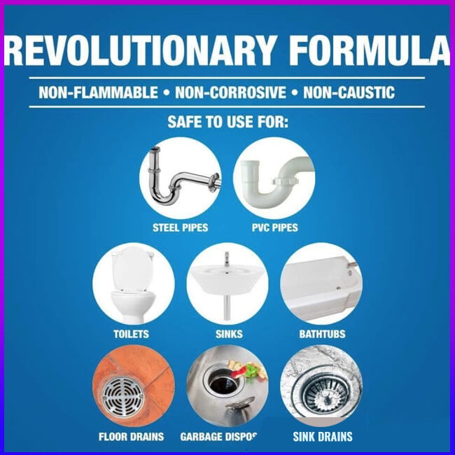 ⌛50 % Rabatt! 2 kaufen, 1 gratis dazu!🔥💦Kraftvoller Spülbecken- und Abflussreiniger🚰